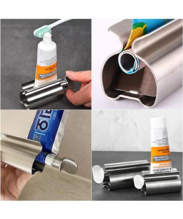 NestNook Toothpaste Squeezer - Stainless Steel Tube Squeezer Metal Tube Wringer Toothpaste seat Holder Stand (Silver 1pc) - Buy Online on GoSupps.com