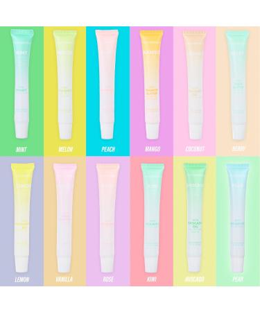 EXPRESSIONS 12pc Lip Oil Set - Flavored Lip Oils Value Pack Hydrating Lip Oils w/Squeeze Tube Application Moisturizing Lip Oil Collection for Everyday Lip Care and Lip Repair (FRUITS) - Buy Online on GoSupps.com