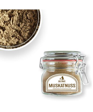 Buy 1000g Organic Muscat Nutmeg - Noble Herb | 100% Natural Premium Spice Additive-Free Biologically Controlled Cultivation - Buy Online on GoSupps.com