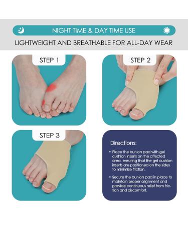 Ortho+rest Bunion Pads - Bunion Relief Corrector & Support (L) Large - Buy Online on GoSupps.com
