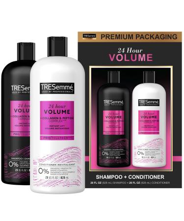 TRESemm 24 Hour Volume Shampoo & Conditioner Set | Keratin Repair Hair Mask | Best Volumizing Hair Products for Fine Hair with Collagen & Peptide Complex - Buy Online on GoSupps.com