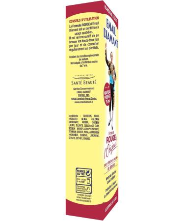 EMAIL DIAMANT Dentifrice Formule Rouge 75 ml - Premium Whitening Toothpaste for Healthy Teeth & Fresh Breath - Buy Online Internationally - Buy Online on GoSupps.com