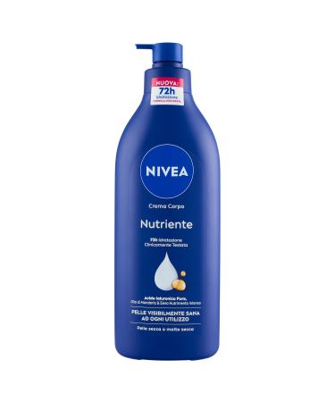 NIVEA NIVEA Nourishing Body Cream 500ml 72-hour moisturizing body cream enriched with pure hyaluronic acid almond oil and intense nourishing serum moisturizing cream for dry or very dry skin