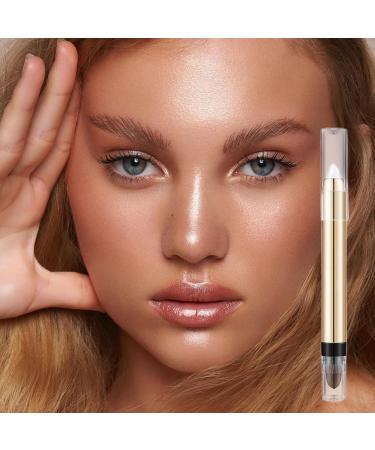 Eye Makeup Eye Shadow Glitter Crayon with Sponge Makeup Head Makeup Pencil Long Lasting Eye Shadow Stick Makeup Tool for Home Travel 01 - Buy Online on GoSupps.com