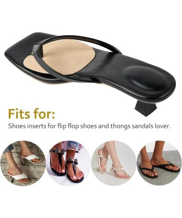 Non-Slip Pigskin Metatarsal Flip Flop Pads - 3 Pairs Adhesive Foot Cushions for Men & Women | Toe Protectors & Comfort Insoles - Buy Online on GoSupps.com