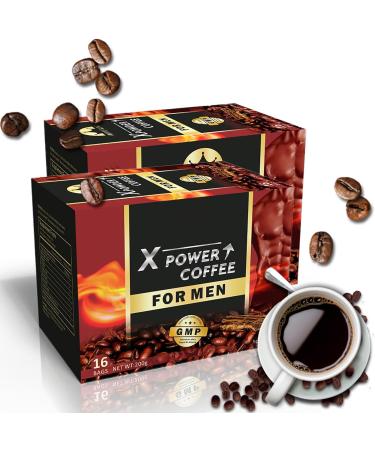 X Power Coffee for Men Coffee Energy Drink (2PCS)