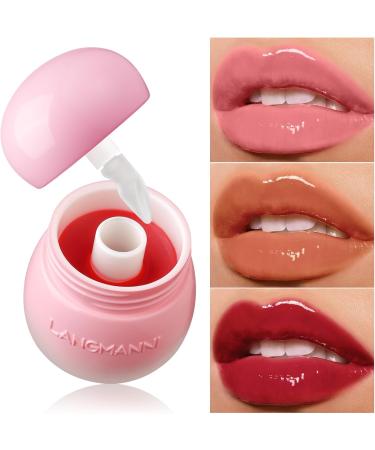 Pudding Glow Lip Balm Moisturizing Jelly Lipstick Creative Cute Little Mushroom Jar Lip Gloss Hydrating Lip Care Tint with Glossy Finish Waterproof Non-stick Jelly Lipstick (# 01) - Buy Online on GoSupps.com
