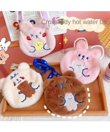 MAIES Cute Cartoon Hot Water Bottles - Plush Towel Warm Water Bag with Lanyard | International Shipping - Buy Online on GoSupps.com