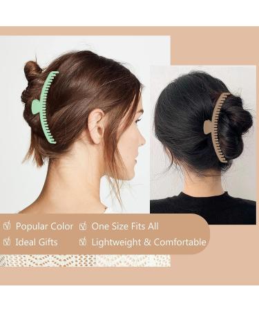 Hold Everything Hair Claw Clips - Strong Non-Slip Clips for Thick and Thin Hair - 6 Colors, Double Row Teeth - 52 Teeth - Buy Online on GoSupps.com