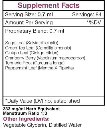 Desert Breeze Alcohol-Free, Glycerite Sage, Green Tea, Ginkgo, Cranberry, Turmeric, Peppermint. Tincture, Herbal Extract Fresh Breath Formula 2 OZ 2 Fl Oz (Pack of 1) - Buy Online on GoSupps.com