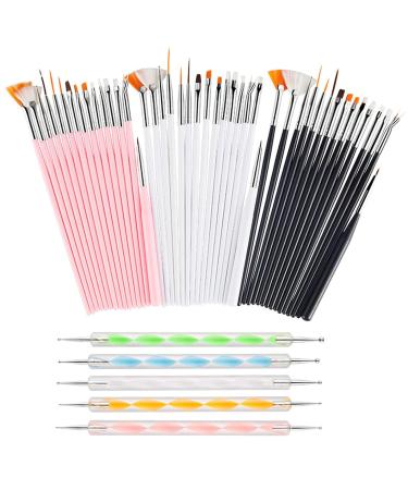 20-Piece Nail Art Design Painting Pen Set - Premium Brushes & Polish Pens for Manicure - Perfect for Professional & DIY Nail Designs - Buy Online on GoSupps.com