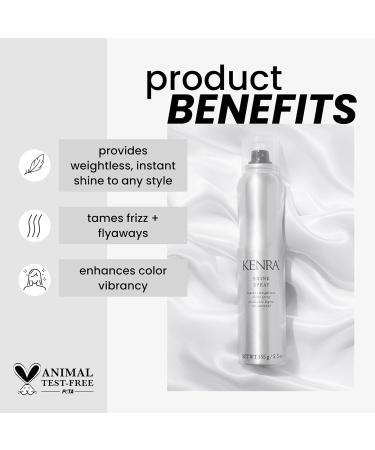 Kenra Shine Spray | Instant Weightless Shine Hairspray | Tames Frizz & Flyaways | Enhances Color Vibrancy | Lightweight No Hold | All Hair Types 5.5 Ounce (Pack of 2) - Buy Online on GoSupps.com
