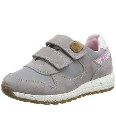 Geox Girl's B Alben C Sneakers 3.5 UK Child Grey