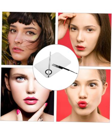 Palette de Maquillage Inoxydable avec Spatule Ergonomique et Pinceau Double Embout Palette et Facile Nettoyer pour Usage Professionnel et Voyage - Buy Online on GoSupps.com