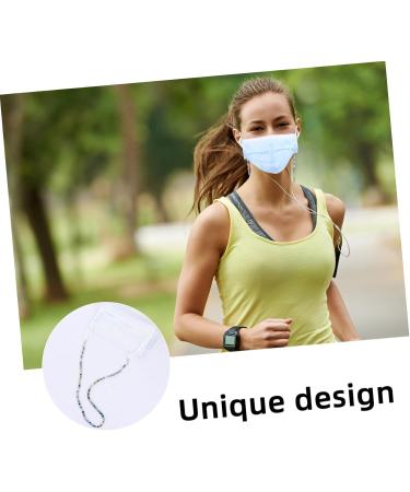 Tovinanna Anti-Loss Mask Lanyard & Glasses Strap - 2 Pieces Slipproof Mask Tapes Practical Glasses Hanging Accessories 50x0.3cm - Buy Online on GoSupps.com