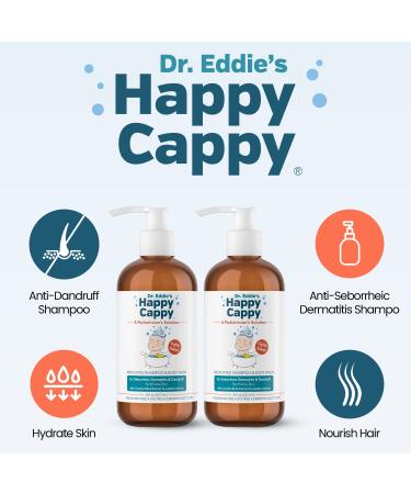 Happy Cappy Anti-Dandruff Shampoo | Pyrithione Zinc 0.95% | Fragrance & Dye Free | 8 oz - 2 Pack - Buy Online on GoSupps.com