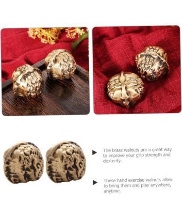 Magiclulu Handball Ornaments - Chinese Fitness Balls & Walnuts for Gym Decor - Brass Handled Women's Exercise Accessories - Buy Online on GoSupps.com