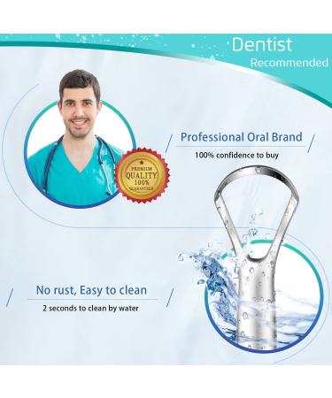 5PCS Medical Grade Tongue Scraper Set - BPA-Free, Great for Oral Care, Reduce Bad Breath - Adults and Kids - Buy Online on GoSupps.com