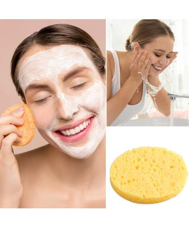 60 Pack Compressed Face Sponges - Washable Cellulose Facial Makeup Remover (Pink & Yellow) - International Shipping Available - Buy Online on GoSupps.com