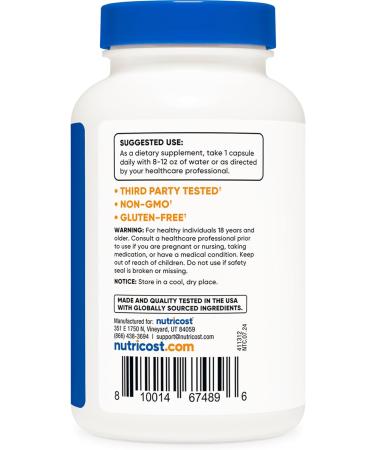 Nutricost Kelp Capsules 325mcg of Iodine 120 Capsules Vegetarian Non-GMO & Gluten Free - Buy Online on GoSupps.com