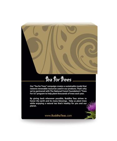 Buddha Teas Organic Milk Thistle Tea - USDA Organic & OU Kosher, 18 Bleach-Free Bags - Buy Online on GoSupps.com