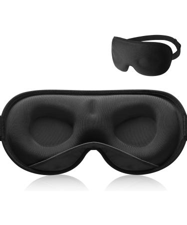 Umisleep 2024 Weighted Sleep Mask - 3D Light-Blocking Eye Mask for Pressure Relief | Adjustable Blindfold for Travel & Yoga | Unisex 120g Comfort - Buy Online on GoSupps.com