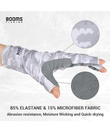 Booms Fishing FG2 UPF50+ Sun Protection Fingerless Gloves | Men Women | For Fishing, Kayaking, Hiking, Driving, Outdoor Activities | Gray Medium - Buy Online on GoSupps.com