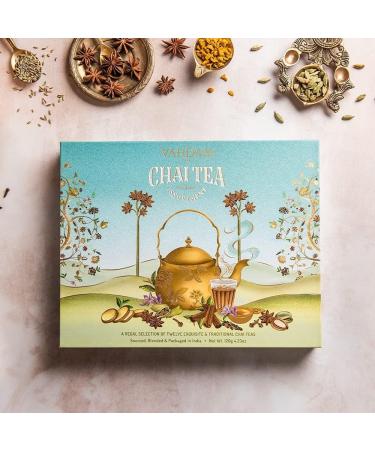 VAHDAM Coffret Cadeau De Th En Vrac Chai (12 Saveurs) Coffret Cadeau De Th | Bo te De Assortie Sans Gluten Sans OGM | Coffret Cadeau Femme & Homme Assortiment de th Chai - Buy Online on GoSupps.com