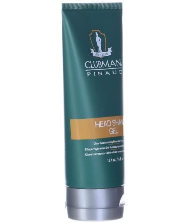 Clubman Head Shave Gel 6 fl oz - Premium Shaving Gel for Smooth Irritation-Free Head Shaving | International Shipping Available - Buy Online on GoSupps.com