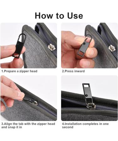 Hotut Zipper Pulls - 10 Metal Removable Zipper Pulls for Jackets Jeans Boots & More | Durable & Versatile - Buy Online on GoSupps.com