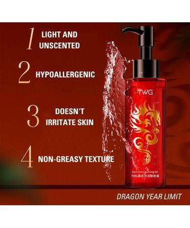 Dark Tea Cleansing Oil For Face Deep Cleansing Oil Oil Cleanser Korean For Daily Makeup Removal Oil Face Cleanser To Shrink Pores Cleansing Waterproof Foundation Mascara & Blush - 120ml - Buy Online on GoSupps.com