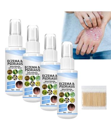 CCZGCP Meellop Herbal Psoriasis Relief Spray 30ml Natural Herbal Ingredients for All Skin 4pcs
