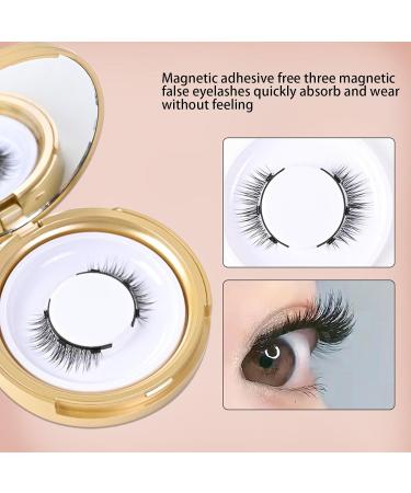 Bexdug Magnetic Eyelashes With Applicator Natural & 3D Look Eyelash | Natural Look Easy-to-Apply With Applicator Long-Lasting Reusable Design For Women & Girls - Buy Online on GoSupps.com