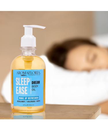 Aromafloria Sleep Ease Dream Body Oil - Best Bergamot & Valerian Massage Oil for Men & Women - 8 FL Oz International Shipping - Buy Online on GoSupps.com