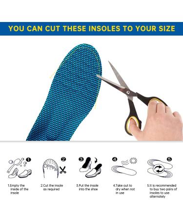 Plantar Fasciitis Insoles | Cushioned Arch Support Inserts for Men & Women | Memory Foam Shoe Inserts for Comfort - Buy Online on GoSupps.com