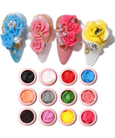 24 Colors for Choose Sculpture Nail Gel 3D Carved Plasticine UV Gel Varnish Creative DIY Nail Art Painting 3D Gel (446) - Buy Online on GoSupps.com