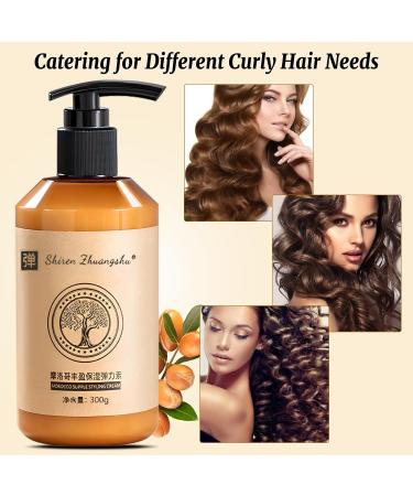 300ml Moroccan Volume Conditioner for Curly Hair | Moisturizing & Elasticity | Long-Lasting Care for Dry Damaged Hair | Shiren Zhuangshu - Buy Online on GoSupps.com