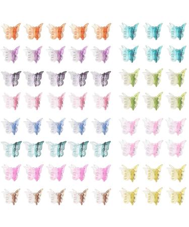 50 Pack Mini Butterfly Hair Clips in 12 Gradient Colors - Cute Hair Accessories for Women and Girls with Box Packaging - Buy Online on GoSupps.com