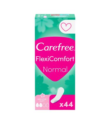 Carefree slip inserts Flexic comfort normal with light fragrance flexible & ultra columns for a long -lasting feeling of freshness size normal 44 pieces 44 pieces (1 Pack)