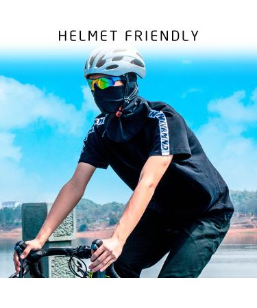 QEEQPF 2-Pack Windproof Masks - Storm Hood & Breathable Motorcycle Masks for Cycling & Outdoor Sports - Unisex UV Protection (Black) - Buy Online on GoSupps.com
