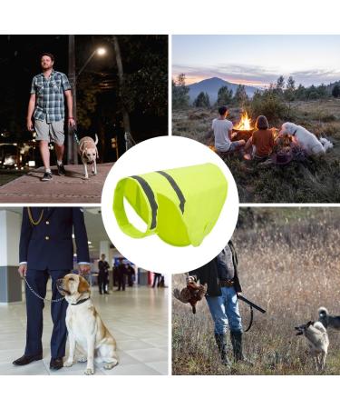 Reflective Safety Vest for Dogs | Adjustable Fluorescent Orange Warning Vest with Velcro Fastener - Enhanced Night Safety - Buy Online on GoSupps.com