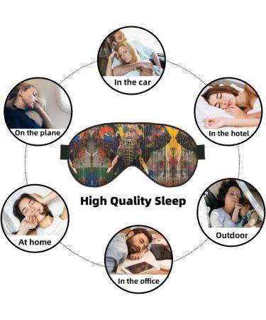 SSIMOO Elephant Print Ultra-Soft Eye Mask | Light-Blocking for Comfort & Restful Sleep International Shipping Available - Buy Online on GoSupps.com