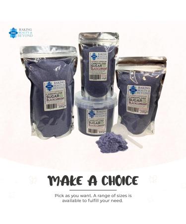 Baking Beauty and Beyond Premium Blackcurrant Floss Sugar for Cotton Candy - 400g Bulk Flossing Sugar with Natural Ingredients for Every Occasion - Buy Online on GoSupps.com
