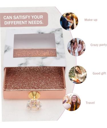 Housoutil 2 Pcs Square Eyelash Box - Portable Fake Eyelash Organizer & Storage Case for Eye Lashes - Ideal Eyelash Packaging Accessories - Buy Online on GoSupps.com