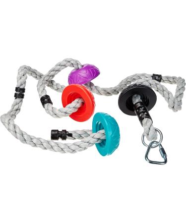 Slackers 8ft Multi-Color Climbing Rope - Outdoor Ninja Warrior Training Equipment for Kids - Buy Online on GoSupps.com