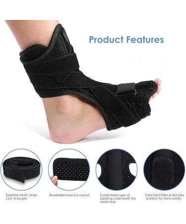 Plantar Fasciitis Night Splint Support | Adjustable Orthotic Foot Support for Achilles Tendon Relief - Buy Online on GoSupps.com