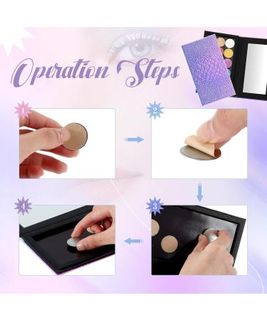 2 Piece Mermaid Magnetic Palette Set with Mirror & 36 Adhesive Stickers - Perfect for Eyeshadow Lipstick & Blush - International Shipping Available - Buy Online on GoSupps.com