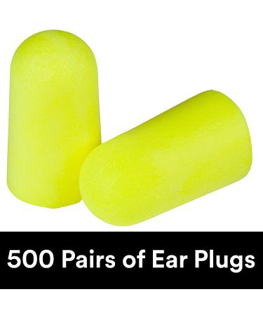 3M Ear Plugs  500 Pairs/Refill Bottle for One Touch Dispenser  E-A-Rsoft Yellow Neons 391-1004  Uncorded  Disposable  Foam  NRR 33  Drilling  Grinding  Machining  Sawing  Sanding  Welding - Buy Online on GoSupps.com