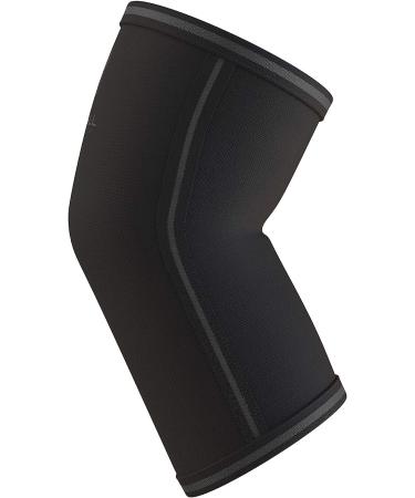 5mm Elbow Sleeves (1 Pair) for Weightlifting & Powerlifting - Compression Support for Men and Women - Medium Black/Black - Buy Online on GoSupps.com