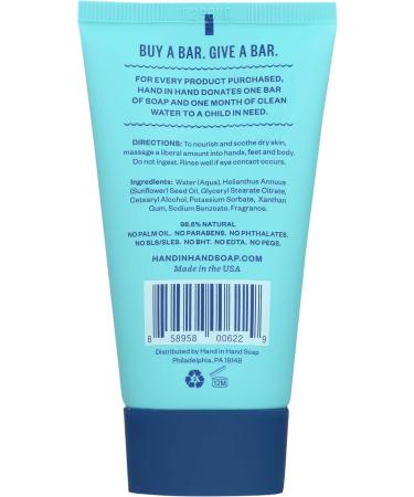 Buy HAND IN HAND Sweet Mint & Eucalyptus Sea Salt Mini Body Lotion 2 FZ - Nourishing Moisturizer for All Skin Types | International Shipping Available - Buy Online on GoSupps.com